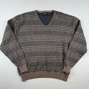 Vintage Steve Stricker Fairway Sports Mens XL V-Neck Sweater USA Made Golf Smart